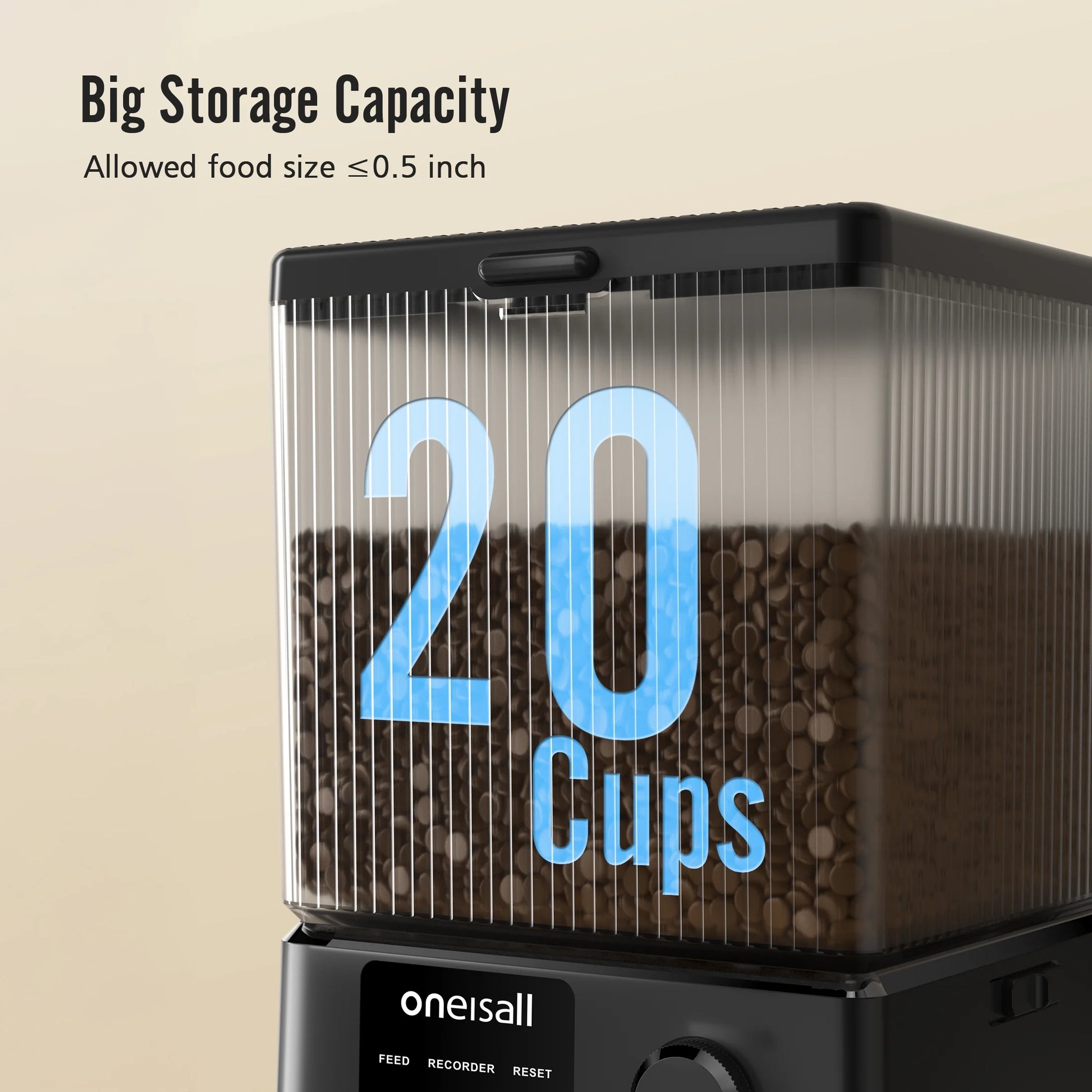 5L/20 Cups Automatic Cat Feeder with 5G Wifi & APP Control, PFD-002 PRO Double Bowl Cat Food Dispenser with 1 Desiccant Bag, Timed Automatic Pet Feeder for 2 Cats/2 Small Dogs - Black